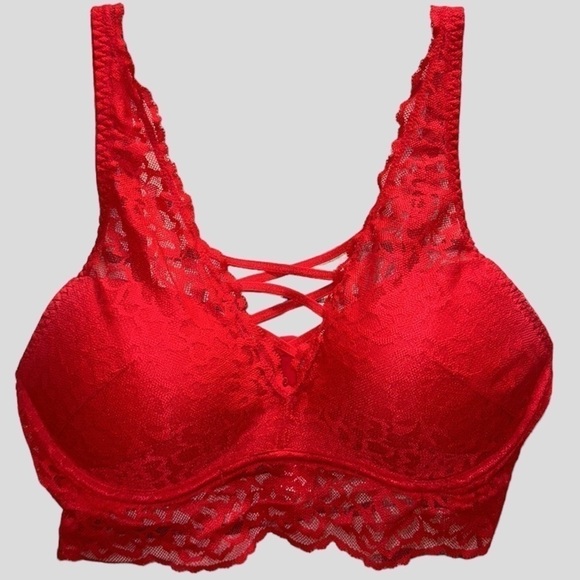 VS PINK Push-Up Red Bra - Size Medium - Picture 1 of 11